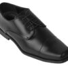 Black matte Oxford square toe shoe