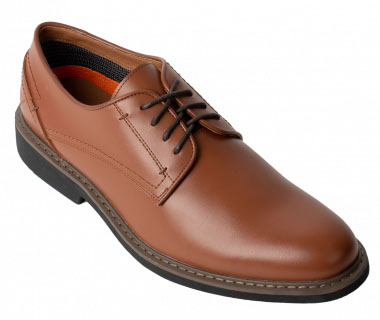 Chestnut Oxford round toe shoe