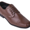 Cognac Oxford square toe shoe