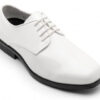 White Allegro round toe shoe