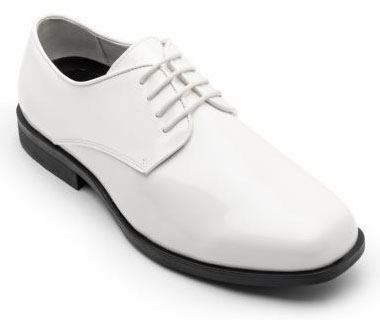 White Allegro round toe shoe