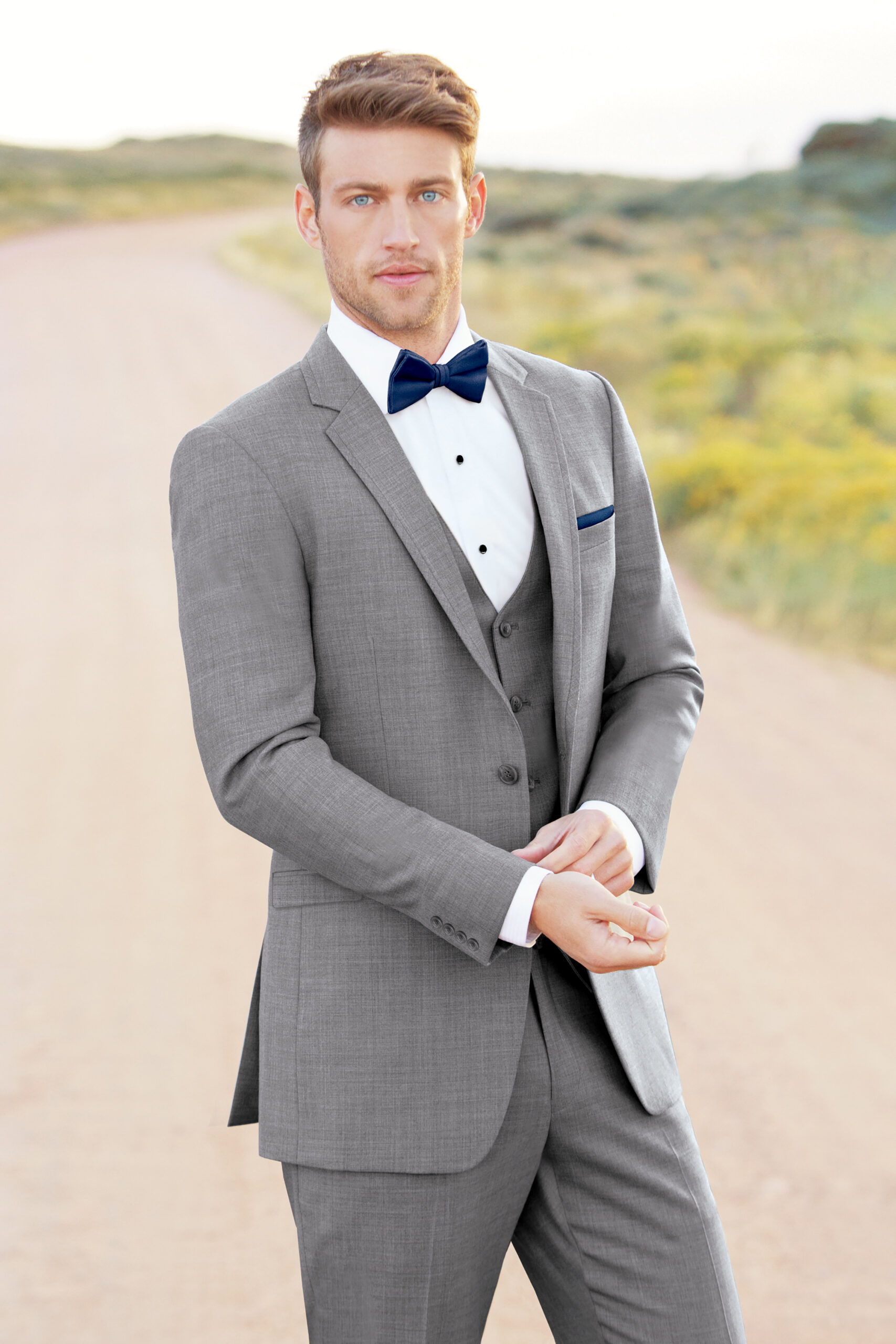 Clayton Light Grey Suit - the Winona Wedding Planners