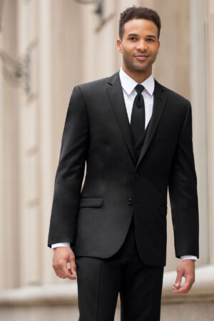Black Slim Fit Super 120 Fabric Suit