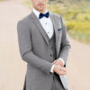 Light heather gey designer suit for Sale the Clayton by Allure.