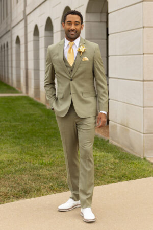 Sage Green Slim Fit Suit