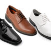 Shoes shown include Black, Brown and White