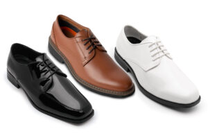 Shoes shown include Black, Brown and White